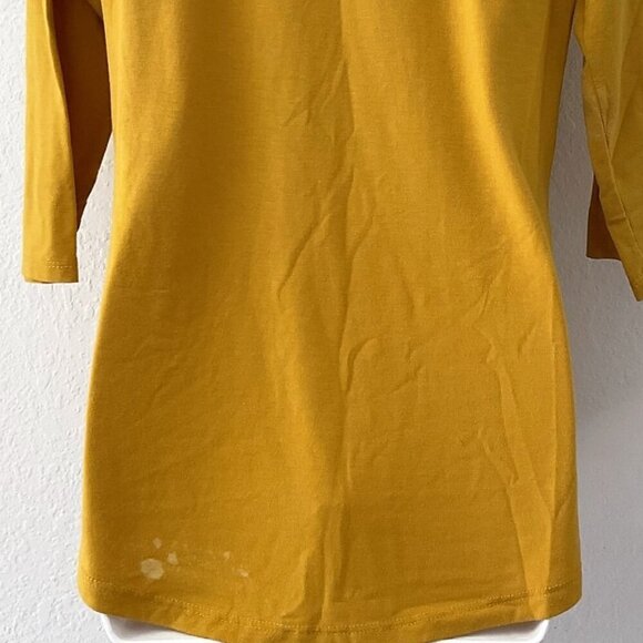 PUMPKIN SPICE OMBRE BLEACHED T-SHIRT TOP LIGHTWEIGHT - Picture 10 of 12